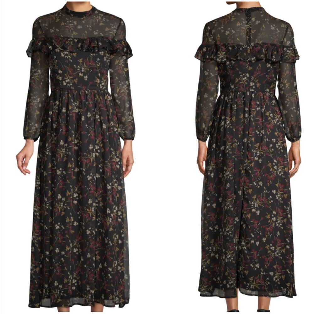 BB Dakota Ruffle Top Flower Dress BNWT Sz 8